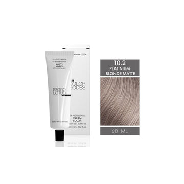 The Color Codes Permanent Hair Dye 10.2 Platinium Blonde Matte 60 ml