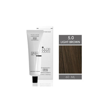 The Color Codes Permanent Hair Dye 5.0 Light Brown 60 ml