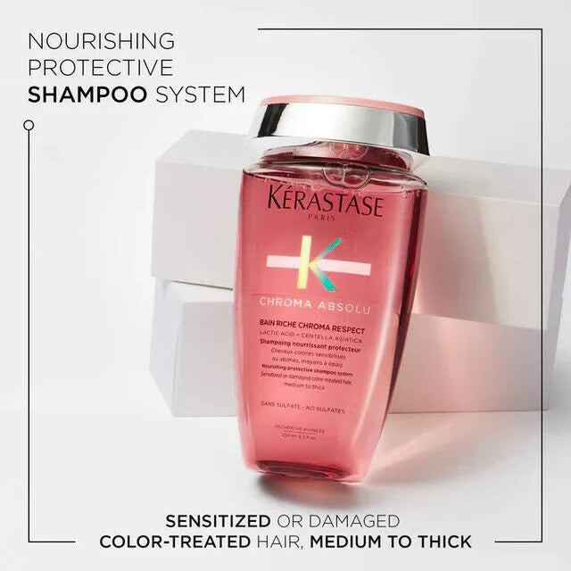 Kérastase Chroma Absolu Bain Riche Respect Shampoo - Thick Coloured Hair - 250ml