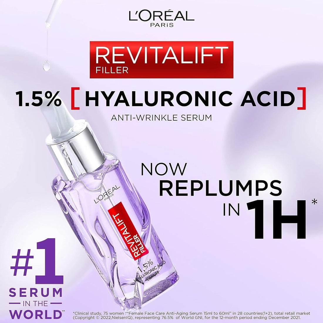 LOreal Revitalift Filler Hyaluronic Acid Serum 15 Pure Concentrated 30ml