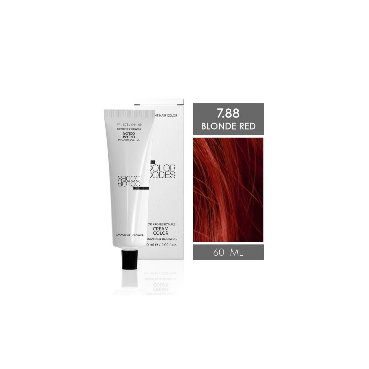 The Color Codes Permanent Hair Dye 7.88 Blonde Red 60 ml