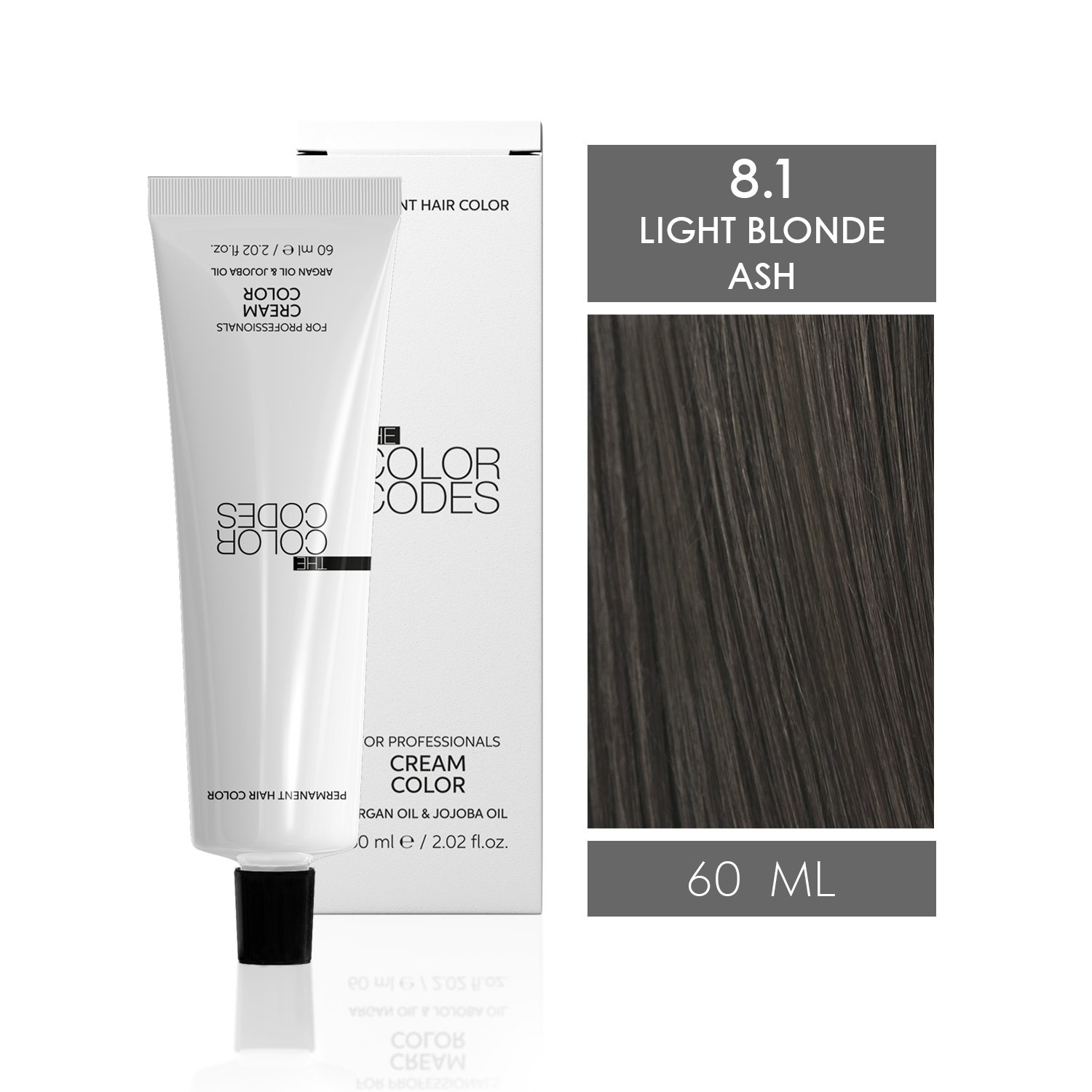 Permanent Hair Dye 8.1 Light Blonde Ash 60 ml - Beautique