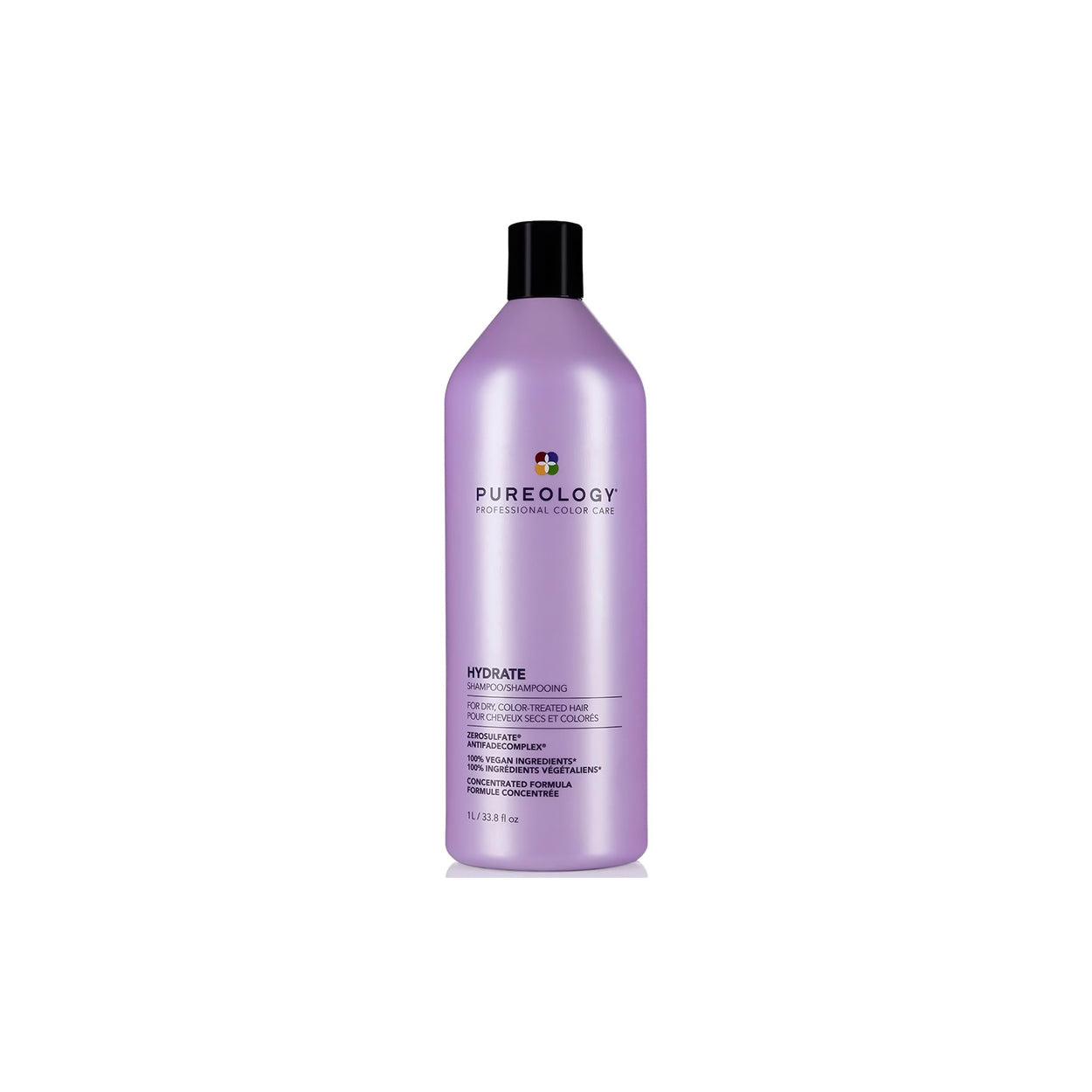 Pureology Hydrate Shampoo 1000ml - Hydration for Dry, Color Treated Hair - Vegan